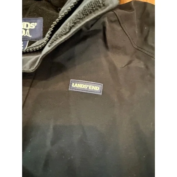 Lands End Grow A-longs Snow & Ski Snowboard Black Pants Jacket Set Medium 10 12 - Picture 5 of 16